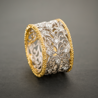 Mika – Vintage Zirkonia Ekbladsring