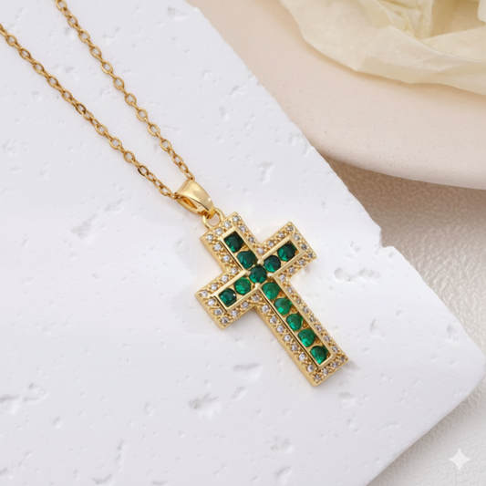 Tindra Korshänge Halsband | Guld