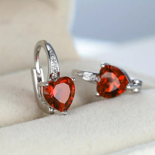 Lunara Emberelle Örhängen | Vitt guld 0