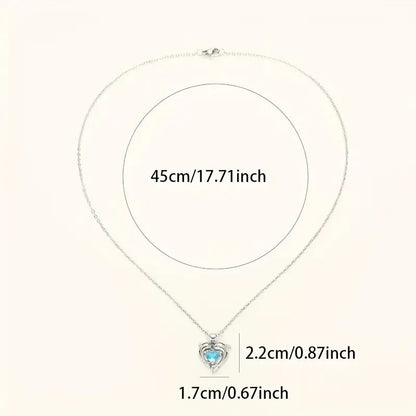 Oceanheart Tvillingar Halsband | Vitt Guld 4