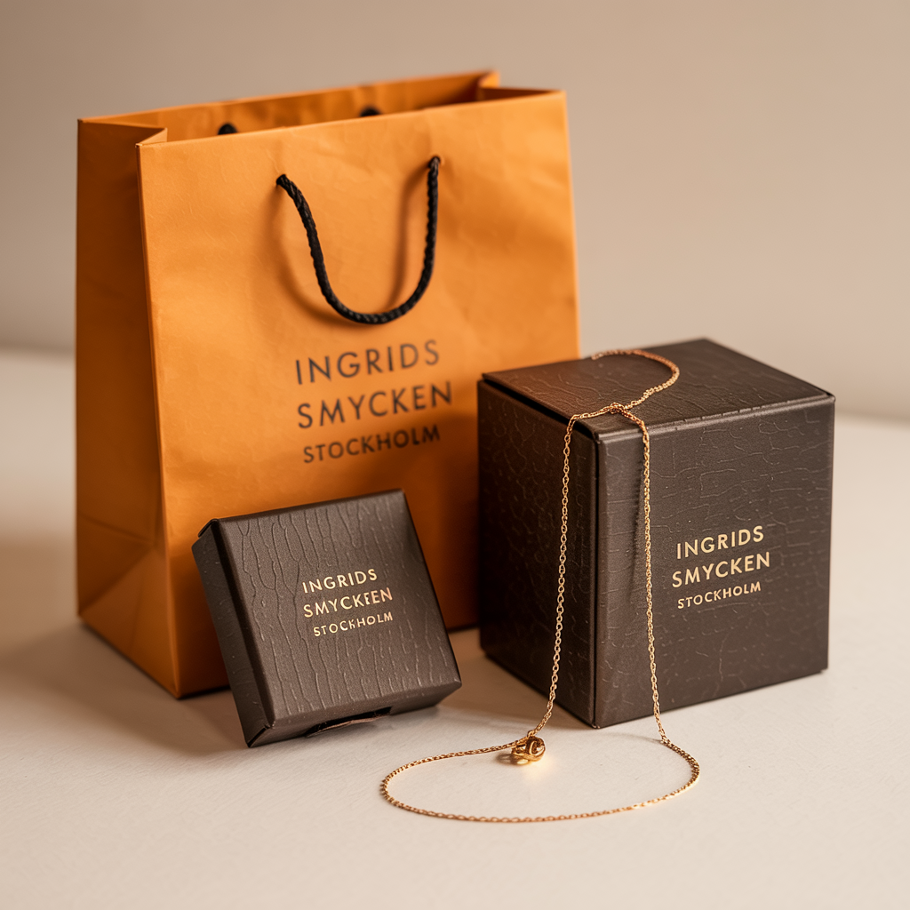 Oceanheart Tvillingar Halsband | Vitt Guld