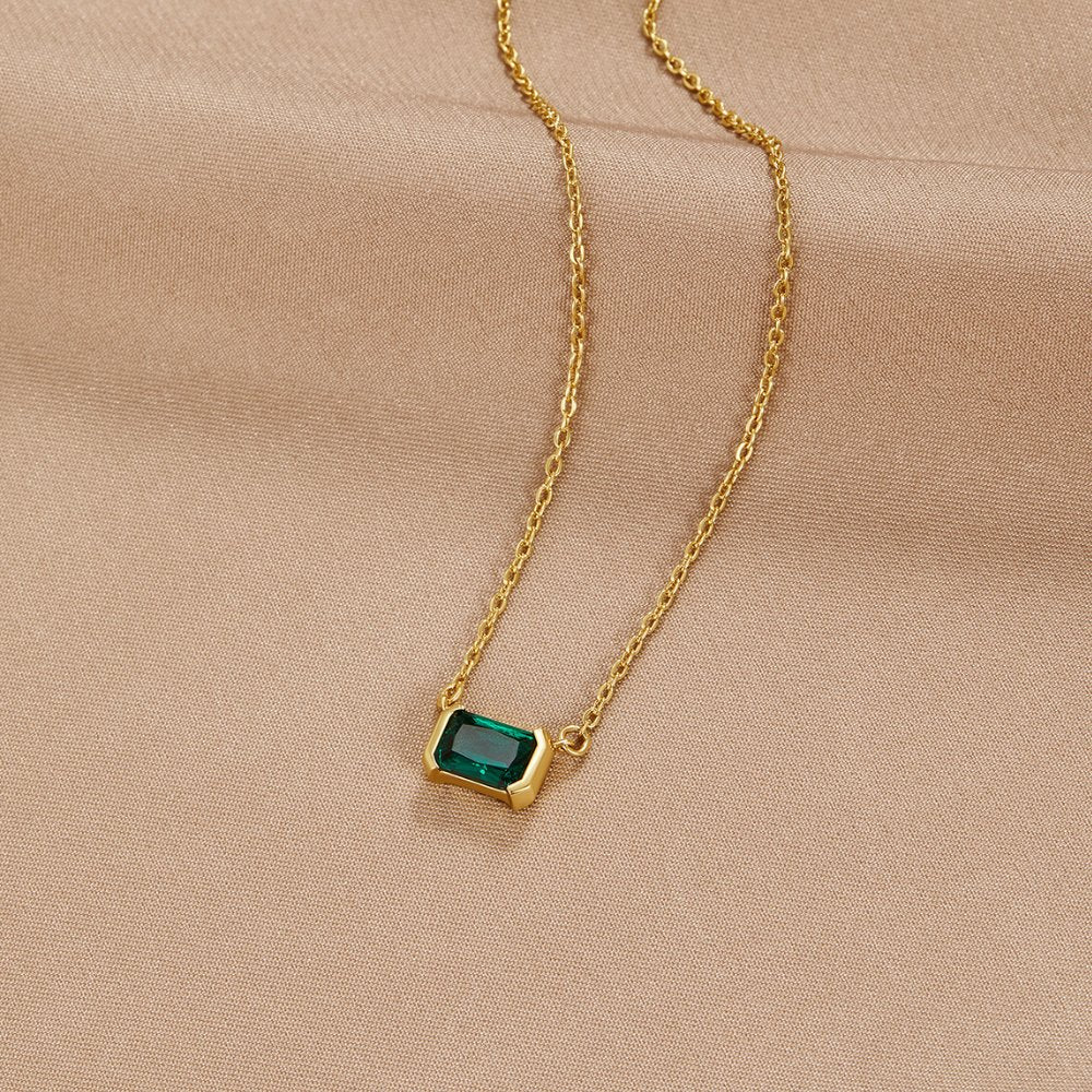Moni Grön Smaragdhalsband