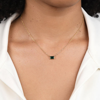 Moni Grön Smaragdhalsband